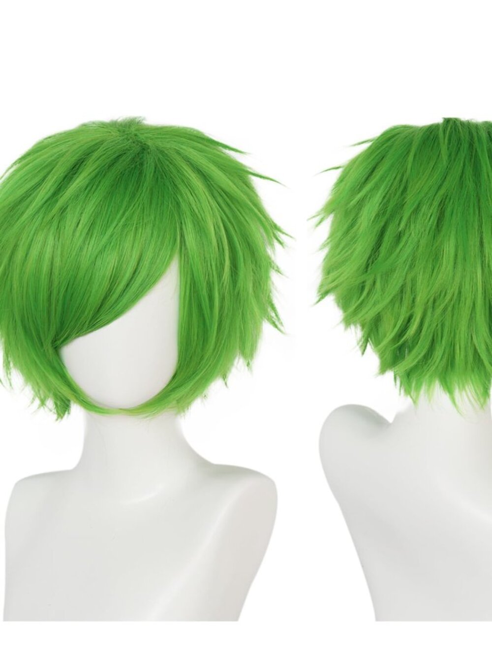 Short Pea Green Wig for Men N5521